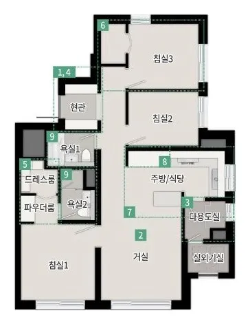 59㎡B 평면도